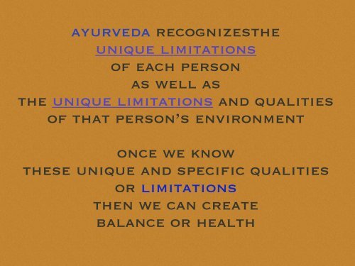 INTRODUCTION to AYURVEDA 12/17/19 DA