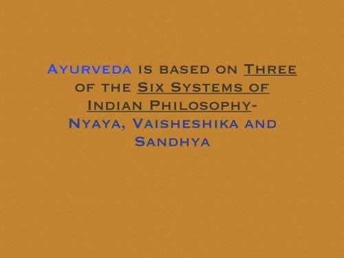 INTRODUCTION to AYURVEDA 12/17/19 DA