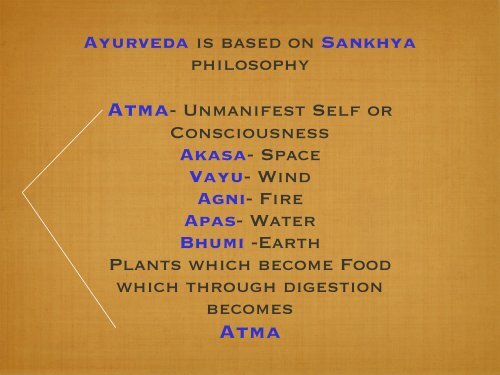 INTRODUCTION to AYURVEDA 12/17/19 DA