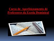 Curso de  Aperfeiçoamento de Professores da EBD