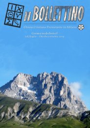 IL BOLLETTINO - Gemeindebrief CCPM (Juli-Oktober - luglio-ottobre 2019)