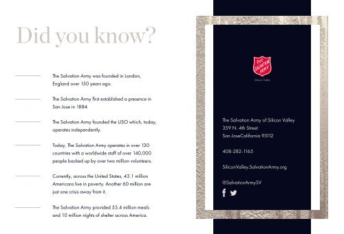 The Salvation Army 2018 Annual Report 050119