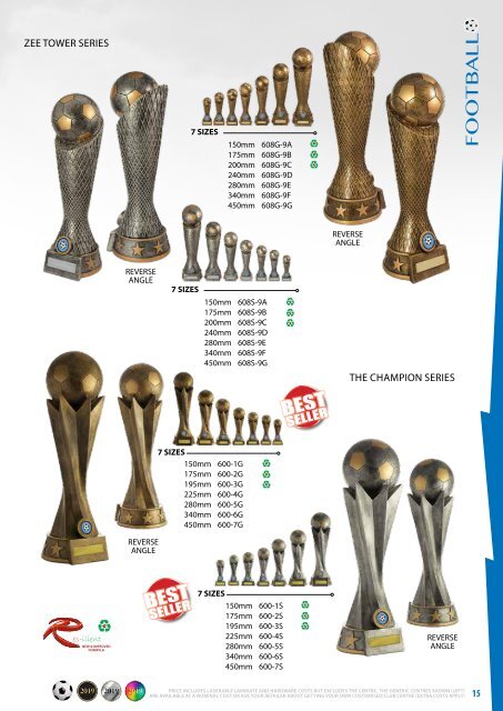 Diff Trophies Football 2019