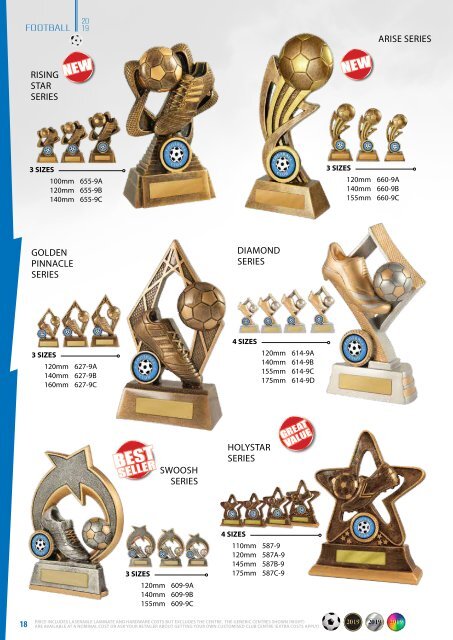 Diff Trophies Football 2019