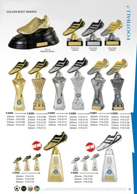 Diff Trophies Football 2019