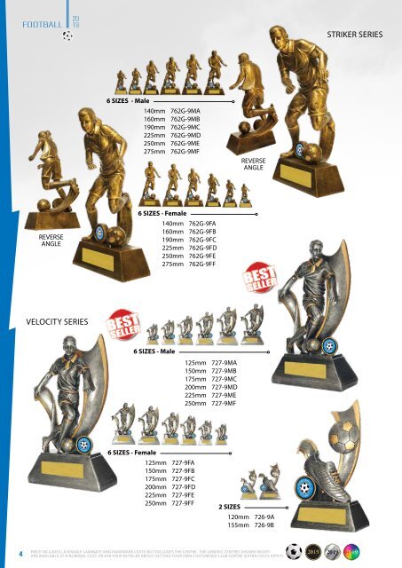 Diff Trophies Football 2019