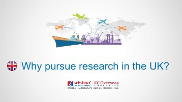 Why pursue research in the UK