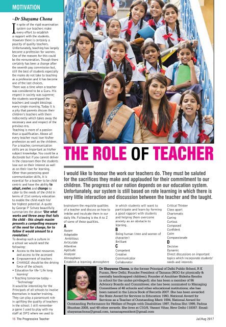 The Progressive Teacher Vol 04 Issue 03