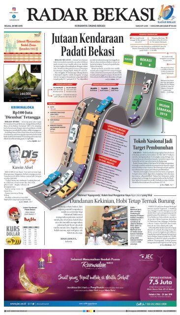 E Paper Radar Bekasi Edisi 28 Mei 2019