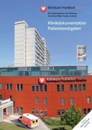 Patientenratgeber Klinikum Frankfurt Höchst