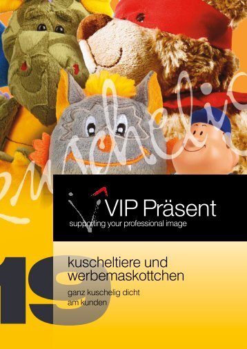 VIP Präsent - Kuscheltiere und Maskottchen 2019 