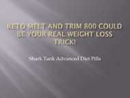  How Does Keto Melt And Trim 800  Diet Pills Work?