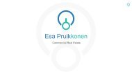 Esa Pruikkonen - Commercial Property Development