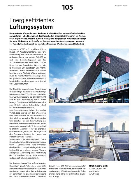 architektur Fachmagazin Ausgabe 4 2019