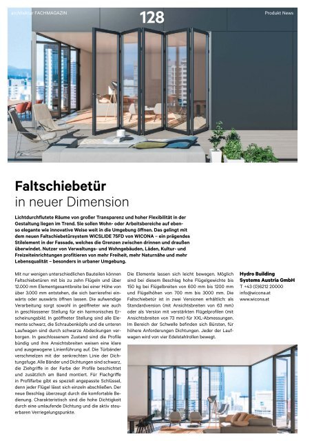 architektur Fachmagazin Ausgabe 4 2019