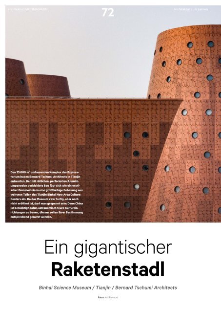 architektur Fachmagazin Ausgabe 4 2019