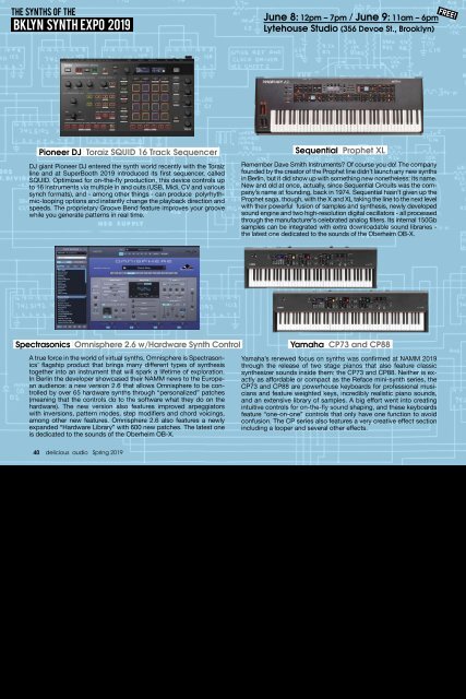 Delicious Audio #2, The Best Synth Pedals, Brooklyn Stompbox Exhibit & Synth Expo