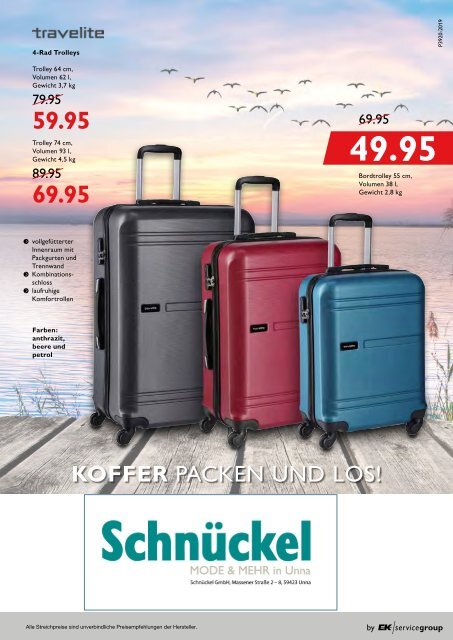 Travelite Koffer packen und los