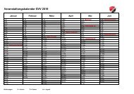 Veranstaltungskalender SVV 2019