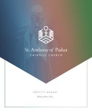 St. Anthony of Padua Identity Manual