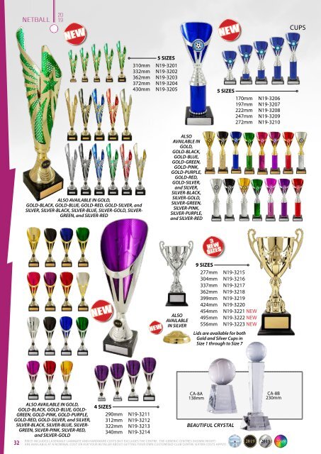 Diff Trophies Netball 2019