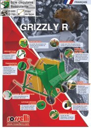 Scie circulaire à cardan / tracteur pour couper le bois de chauffage - Grizzly R