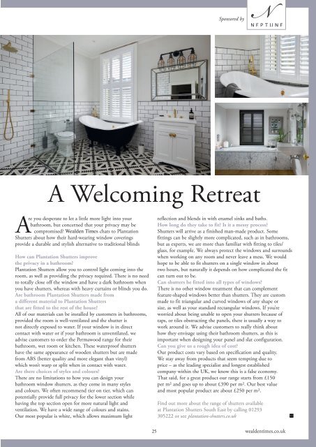 Wealden Times | WT208 | June 2019 | Kitchen & Bathroom supplement inside