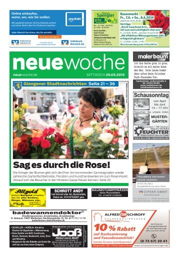 29.05.2019 NEUE WOCHE