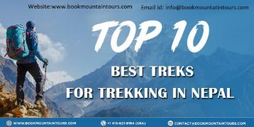 Top 10 Treks for Trekking in Nepal 2019