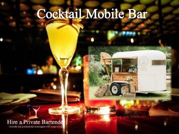 Cocktail Mobile Bar Providers in London | Hire A Private Bartender 