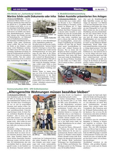 Hänicher Bote | Mai-Ausgabe 2019