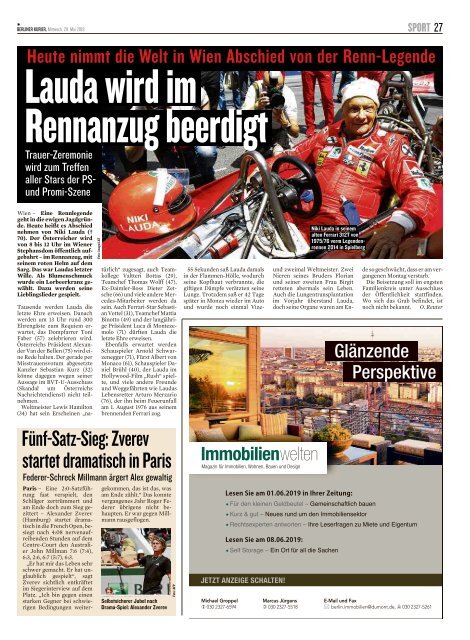 Berliner Kurier 29.05.2019