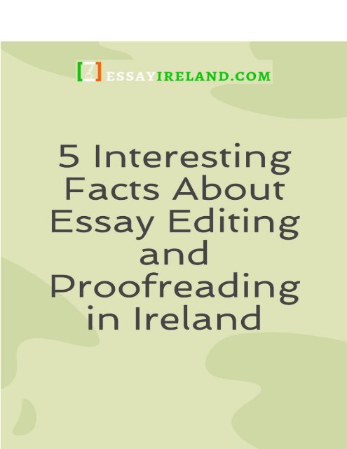 interesting facts for essay