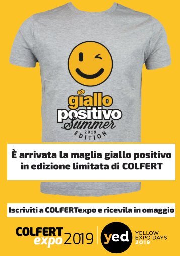 è arrivata la maglia giallo positivo COLFERT - Summer edition