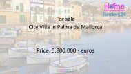 For sale luxury villa in the centre of Palma de Mallorca  (LUX0030).