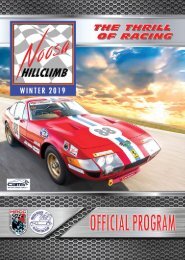 Nooosa Hillclimb 2019 PROGRAM