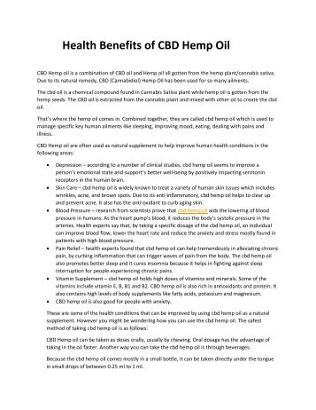 Goatgrasscbd.co - Health Benefits of CBD Hemp Oil