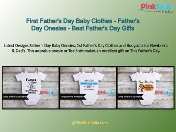 1st Father's Day Baby Onesies - Personalized Newborn Rompers & T-shirts - Father's Day Gifts