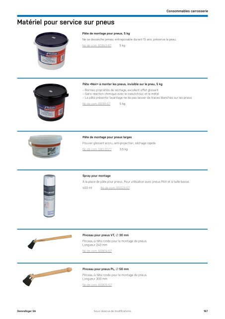 Consommables et chimie