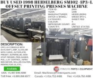 Buy Used 1998 Heidelberg SM102-4P3+L Offset Printing Presses Machine