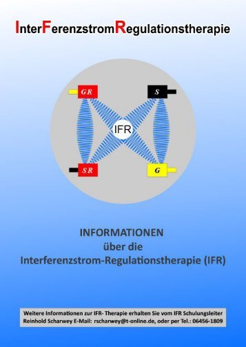 Information über die INTERFERENZSTROM-REGULATIONSTHERAPIE (IFR)