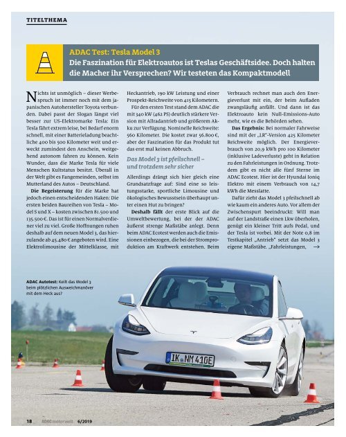 ADAC Motorwelt Juni 2019