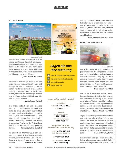 ADAC Motorwelt Juni 2019