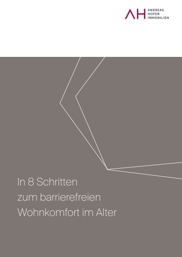 In 8 Schritten zum barrierefreien WOHNEN IM ALTER