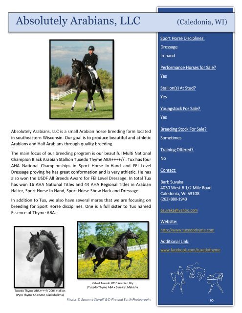 Arabian Sport Horse Alliance 2018-2019 Directory & Yearbook