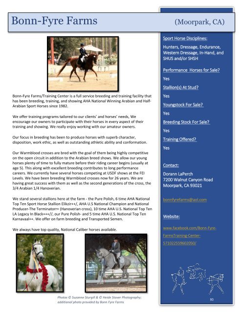 Arabian Sport Horse Alliance 2018-2019 Directory & Yearbook