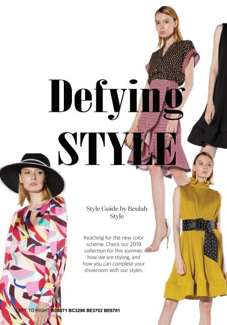 Beulah Style June 2019. New York Fame Show Collection