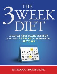 Lose The Fat With 3 Week Diet