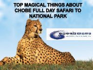 Top Magical things about Chobe Full Day Safari to National Park