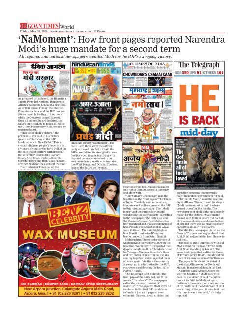 GoanTimes May, 31 2019